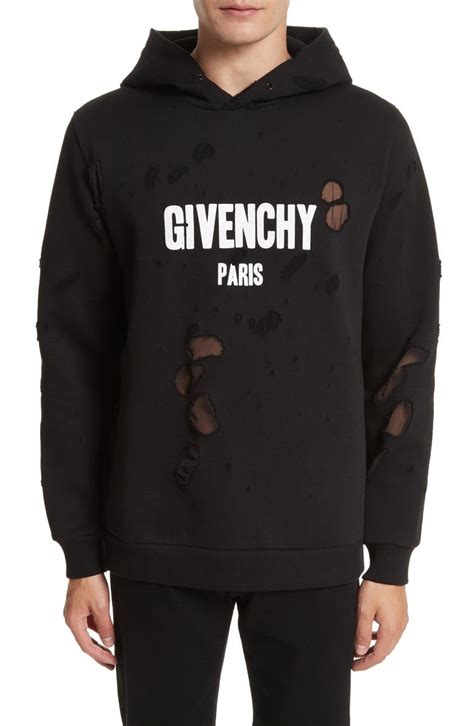 mens givenchy jumpers|Givenchy hoodie distressed.